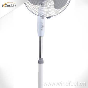 Household cheap price 16 inch energy saving pedestal fan decorative noiseless 450mm cross base pedestal fans